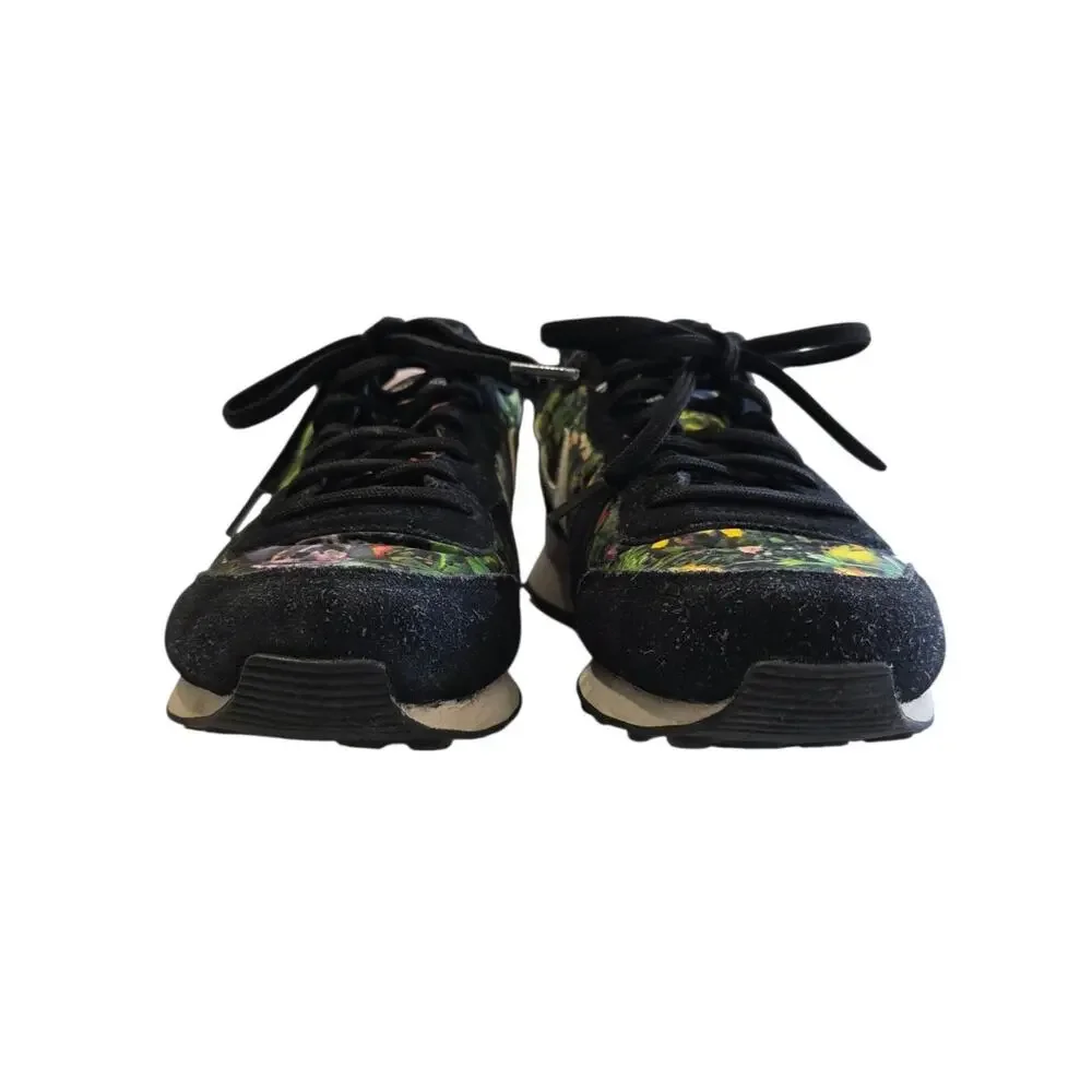 Nike Internationalist Spring Garden Premium Sneakers Black Floral Size 7.5